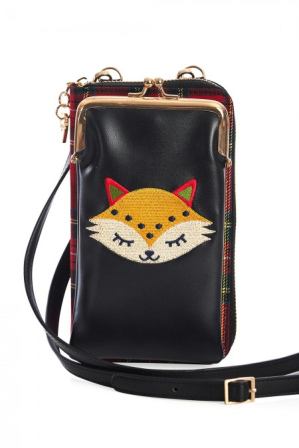 Fox Phone Bag in Black