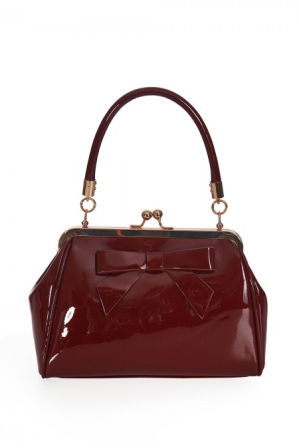 Elegante Retrotasche in Bordeaux