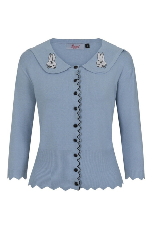 Bunny Cardigan Blue Gr.40