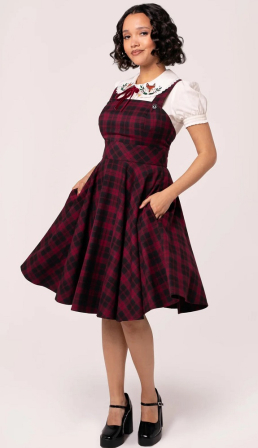 NEU!Trägerrock Pinafore Tartan