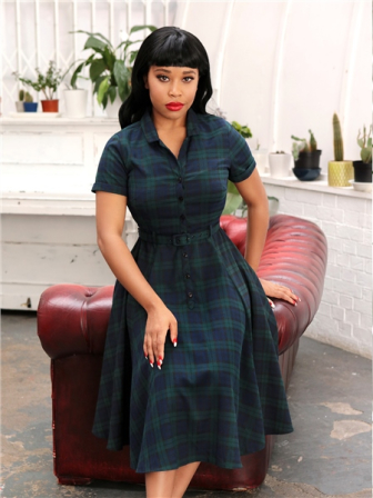 Blackwatch Check Dress Gr.38+44+46