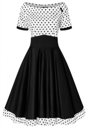 Swingkleid mit Polka Dots