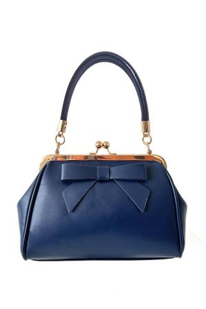 Retrotasche in Navy