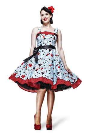 Rockabillykleid mit Pinups
