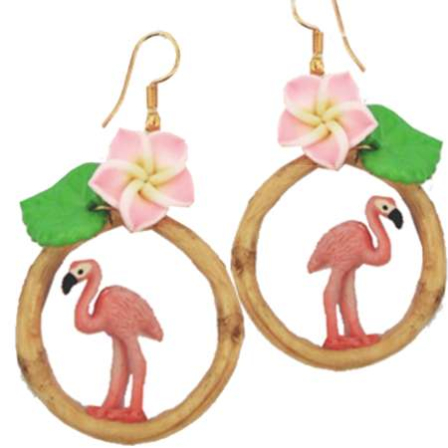 NEU! Handgefertigte Flamingo-Ohrringe🦩