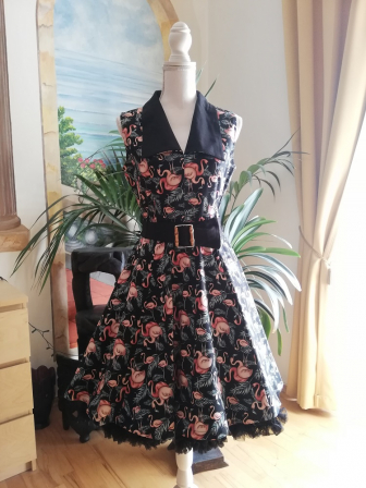 Flamingokleid Gr.38