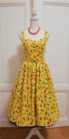 Fruit Dress mit Gürtel Gr.34+38