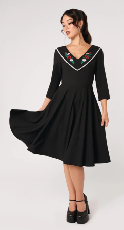 Swingkleid bestickt