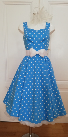 NEU!👗Polka Dot Dress Gr.XS-4XL