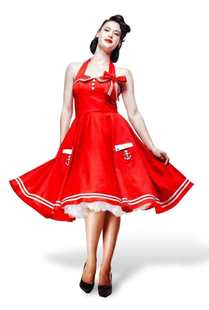 Rockabillykleid in Rot⚓