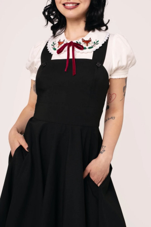 NEU!Trägerrock Pinafore in Schwarz