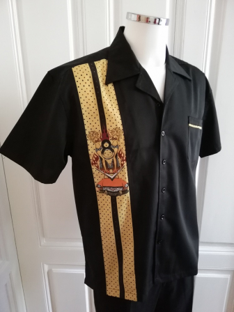 Bowlinghemd mit PinUps Gr.3XL bis 5XL