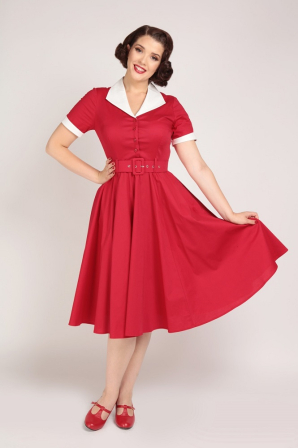 Swingkleid in Rot